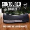 Professional's Choice 100% Steam-Pressed Saddle Pad | Wither Relief and Helps to Protect Against Pressure Points | 31" x 32" | 3/4" Felt | Black view 2
