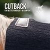 Professional's Choice 100% Steam-Pressed Saddle Pad | Wither Relief and Helps to Protect Against Pressure Points | 31" x 32" | 3/4" Felt | Black view 3
