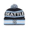 '47 NHL Bering Cuffed Knit Pom Hat (Seattle Kraken - Navy/Ice Blue) view 1