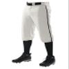 Alleson Athletic Men's Crush Knicker Braided Pant, White/Black, XXX-Large view 1