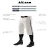 Alleson Athletic Men's Crush Knicker Braided Pant, White/Black, XXX-Large view 3