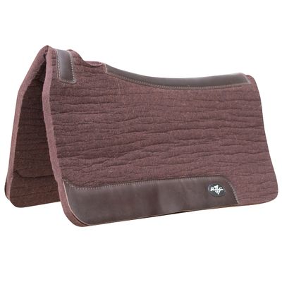 Professional's Choice 100% Steam-Pressed Saddle Pad | Wither Relief and Helps to Protect Against Pressure Points | 31" x 32" | 1" Felt | Chocolate