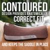Professional's Choice 100% Steam-Pressed Saddle Pad | Wither Relief and Helps to Protect Against Pressure Points | 31" x 32" | 1" Felt | Chocolate view 2