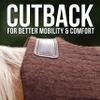 Professional's Choice 100% Steam-Pressed Saddle Pad | Wither Relief and Helps to Protect Against Pressure Points | 31" x 32" | 1" Felt | Chocolate view 3