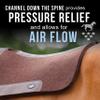 Professional's Choice 100% Steam-Pressed Saddle Pad | Wither Relief and Helps to Protect Against Pressure Points | 31" x 32" | 1" Felt | Chocolate view 4