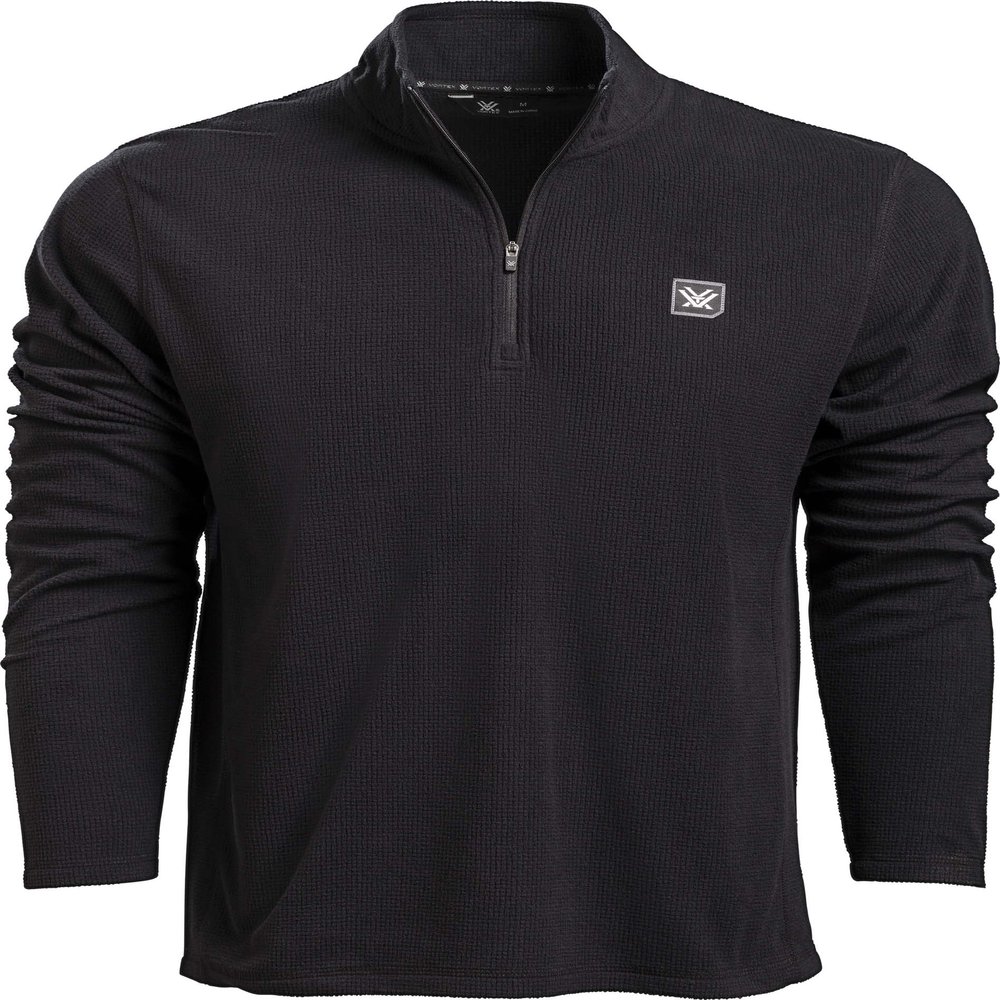 Vortex Optics Yosemite Falls Microgrid Fleece Pullovers (3X-Large, Black)