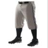 Alleson Athletic Boys' Crush Knicker Braided Baseball Pant, Grey/Navy, S