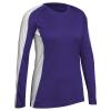 Triumphant Long Sleeve Volleyball Jersey, Women's Medium, Purple view 1