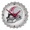 The Fan-Brand NCAA Ohio State Buckeyes: Helmet - Bottle Cap Wall Clock - Sports Team Bar Sign Dcor - Home, Dorm, Garage, Office, Fan Cave view 1