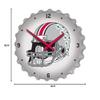 The Fan-Brand NCAA Ohio State Buckeyes: Helmet - Bottle Cap Wall Clock - Sports Team Bar Sign Dcor - Home, Dorm, Garage, Office, Fan Cave view 4