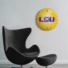 The Fan-Brand NCAA LSU Tigers: LSU - Bottle Cap Wall Clock - Sports Team Bar Sign Dcor - Home, Dorm, Garage, Office, Fan Cave view 3