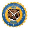 The Fan-Brand NCAA UCLA Bruins: Mascot - Bottle Cap Wall Clock - Sports Team Bar Sign Dcor - Home, Dorm, Garage, Office, Fan Cave view 1