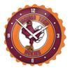 The Fan-Brand NCAA Virginia Tech Hokies: Mascot - Bottle Cap Wall Clock - Sports Team Bar Sign Dcor - Home, Dorm, Garage, Office, Fan Cave view 1