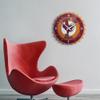 The Fan-Brand NCAA Virginia Tech Hokies: Mascot - Bottle Cap Wall Clock - Sports Team Bar Sign Dcor - Home, Dorm, Garage, Office, Fan Cave view 3
