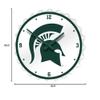 The Fan-Brand NCAA Michigan State Spartans - Bottle Cap Wall Clock - Sports Team Bar Sign Dcor - Home, Dorm, Garage, Office, Fan Cave view 4