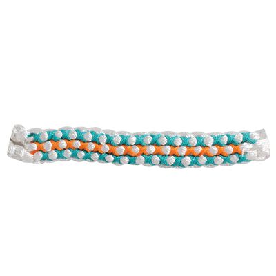 Professional's Choice Cowboy Braided Halter (Woven Color, White/Teal)
