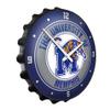 The Fan-Brand NCAA Memphis Tigers - Bottle Cap Wall Clock - Sports Team Bar Sign Dcor - Home, Dorm, Garage, Office, Fan Cave view 2