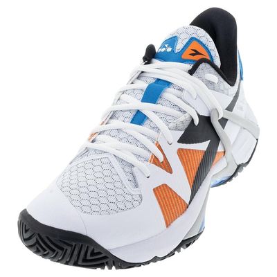 Diadora B.Icon AG Men Shoes (White/Black/Blue Jewel) (8.5)