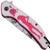 Snake Eye Tactical Ladies Valentines day Pocket Knife EDC Hunting Camping Knife (Pink) view 4