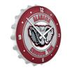 The Fan-Brand NCAA Alabama Crimson Tide: Al Logo - Bottle Cap Wall Clock - Sports Team Bar Sign Dcor - Home, Dorm, Garage, Office, Fan Cave view 2
