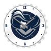 The Fan-Brand NCAA Xavier Musketeers: Musketeer - Bottle Cap Wall Clock - Sports Team Bar Sign Dcor - Home, Dorm, Garage, Office, Fan Cave view 1