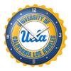The Fan-Brand NCAA UCLA Bruins - Bottle Cap Wall Clock - Sports Team Bar Sign Dcor - Home, Dorm, Garage, Office, Fan Cave view 1