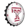 The Fan-Brand NCAA Temple Owls: Logo - Bottle Cap Wall Clock - Sports Team Bar Sign Dcor - Home, Dorm, Garage, Office, Fan Cave view 2