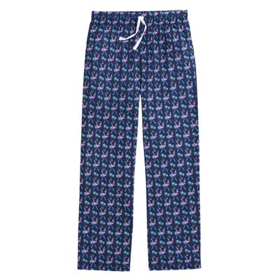 vineyard vines Boys, Boys' Knit Pajama Pants, Palmski - Deep Bay, 3T