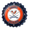 The Fan-Brand NCAA Virginia Cavaliers - Bottle Cap Wall Clock - Sports Team Bar Sign Dcor - Home, Dorm, Garage, Office, Fan Cave view 1