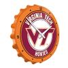 The Fan-Brand NCAA Virginia Tech Hokies - Bottle Cap Wall Clock - Sports Team Bar Sign Dcor - Home, Dorm, Garage, Office, Fan Cave view 2