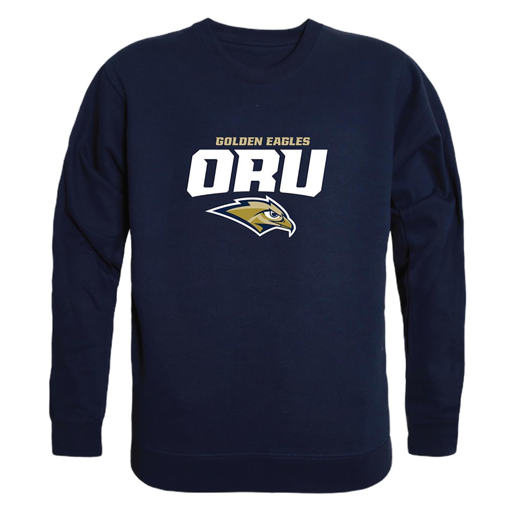 W Republic Oral Roberts Golden Eagles College Crewneck Pullover Sweatshirt, Adult Unisex, Navy, Small - NCAA Officially Licensed Apparel