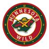 The Fan-Brand NHL Minnesota Wild: Modern Disc Wall Clock - Sports Team Bar Sign Dcor - Home Man Cave, Party Decoration - Made On Demand view 1