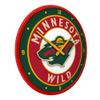 The Fan-Brand NHL Minnesota Wild: Modern Disc Wall Clock - Sports Team Bar Sign Dcor - Home Man Cave, Party Decoration - Made On Demand view 2
