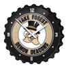 The Fan-Brand NCAA Wake Forest Demon Deacons: Mascot - Bottle Cap Wall Clock - Sports Team Bar Sign Dcor - Home, Dorm, Garage, Office, Fan Cave view 1
