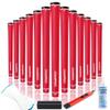 CHAMPKEY Y-LITE Golf Grips 13 Pack with All Repair Kits | All Weather Performance Golf Club Grips | High Traction Golf Rubber Grip with Texture Control TechnologyRed, Standard view 1