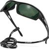 AWGSEE Polarized Sports Sunglasses for Men 100% UV Protection Wrap Around Unbreakable Sun Glasses for Fishing Driving view 1