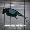 AWGSEE Polarized Sports Sunglasses for Men 100% UV Protection Wrap Around Unbreakable Sun Glasses for Fishing Driving view 2