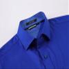Alex Vando Mens Rayon Dress Shirts Wrinkle Free Regular Fit Stretch Button Down Shirt,Royal,XL view 2
