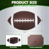 Jerify 9 Pack 9 Inch Rubber Footballs Playground Inflatable Football Bulk for Kids Comfortable Grip Ball for Junior Youth Outdoor(Brown) view 2