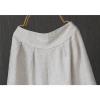 DGHM-JLMY Women's Solid Elastic Waist Oversized Straight Pants Loose Cropped Wide Leg Pants Cropped Rayon Summer Beach Pants (White,Medium,5,OZ) view 4