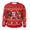Colorful House Unisex's Ugly Christmas Jumper Sweater Printed Pullover, 3D Digital Print Sweatshirt(X-Large, Funny Christmas 03) view 1