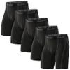 5 Pack Compression Shorts Men Performance Spandex Sport Athletic Shorts Workout Running Underwear Base Layer XX-Large view 1