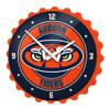 The Fan-Brand NCAA Auburn Tigers: Tiger Eyes -Bottle Cap Wall Clock - Bottle Cap Wall Clock - Sports Team Bar Sign Dcor - Home, Dorm, Garage, Office, Fan Cave view 1