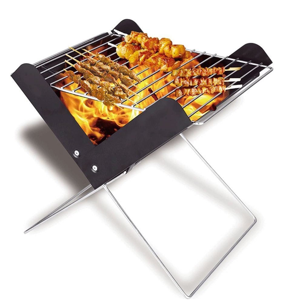 Yufenj Folding Match Stove, Outdoor Camping Stove, Light and Portable, with Grill, Suitable for Tent, Shelter, Outdoor Portable Stove for Camping Heating and BBQ