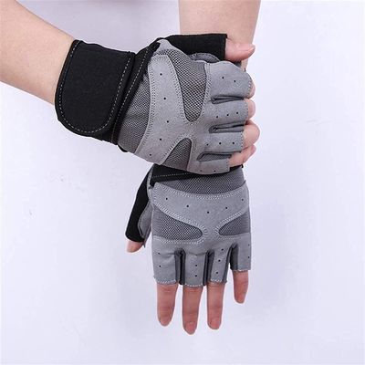 Cycling Gloves Padded Half Finger Bicycle Gloves Sport Gloves Ultralight Weightlifting Gloves for Men and Women, Thick Weightlifting Gloves with Wrist Rest, Non-Slip Training Gloves for Powerlifting,