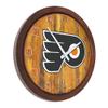 The Fan-Brand NHL Philadelphia Flyers: Faux Barrel Top Wall Clock - Sports Team Bar Sign Dcor - Home Man Cave, Party Decoration - Made On Demand view 2