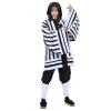 Buyoem Iguro Cosplay Costume Kimono Robe Uniform Outfit Halloween Full Set with Wig (Obanai Iguro, 120) view 1