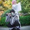 Buyoem Iguro Cosplay Costume Kimono Robe Uniform Outfit Halloween Full Set with Wig (Obanai Iguro, 120) view 4
