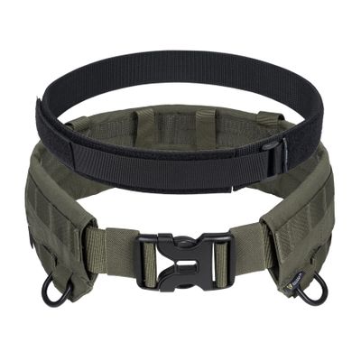 IDOGEAR Tactical Belt MOLLE Military Belt Modular Rigger's Belt Adjustable With Inner Belt And Outer Set (Ranger Green, Small)