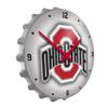 The Fan-Brand NCAA Ohio State Buckeyes - Bottle Cap Wall Clock - Sports Team Bar Sign Dcor - Home, Dorm, Garage, Office, Fan Cave view 2